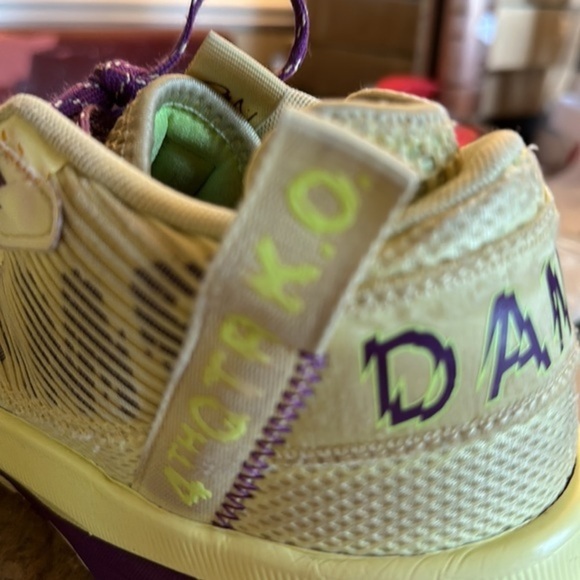 Mens Adidas Dame 8 Dame Time Yellow Mini GY0383 - Size 10 - GUC - Picture 4 of 14